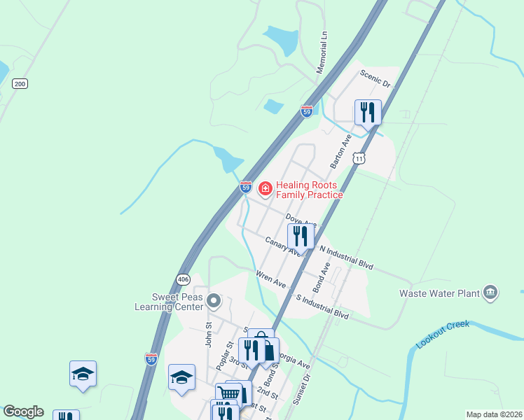 map of restaurants, bars, coffee shops, grocery stores, and more near 43 North Pine Street in Trenton