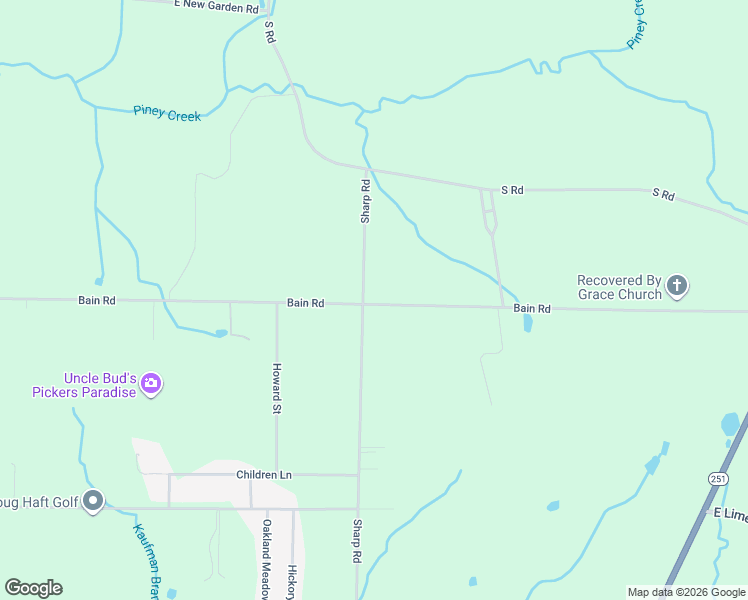 map of restaurants, bars, coffee shops, grocery stores, and more near 26480 Bain Road in Athens