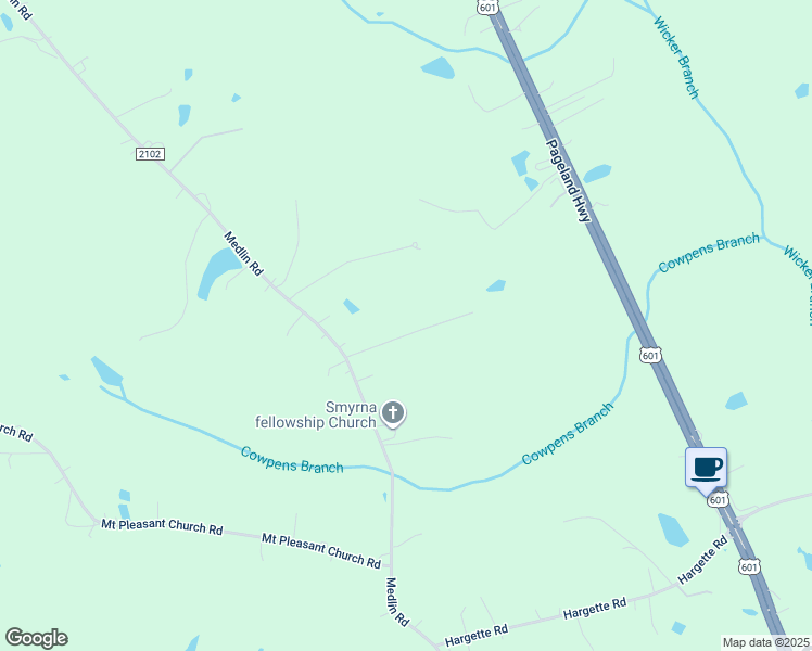 map of restaurants, bars, coffee shops, grocery stores, and more near 5007 Medlin Road in Monroe
