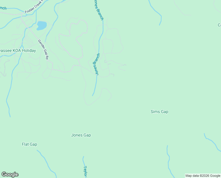 map of restaurants, bars, coffee shops, grocery stores, and more near 4681 Jones Gap Road in Hiawassee