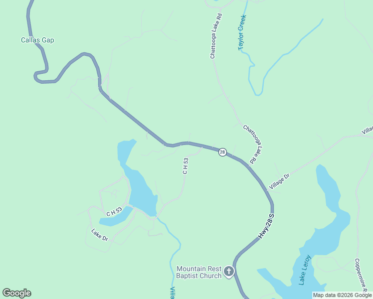 map of restaurants, bars, coffee shops, grocery stores, and more near 130 Mountain Rest Lake Road in Mountain Rest
