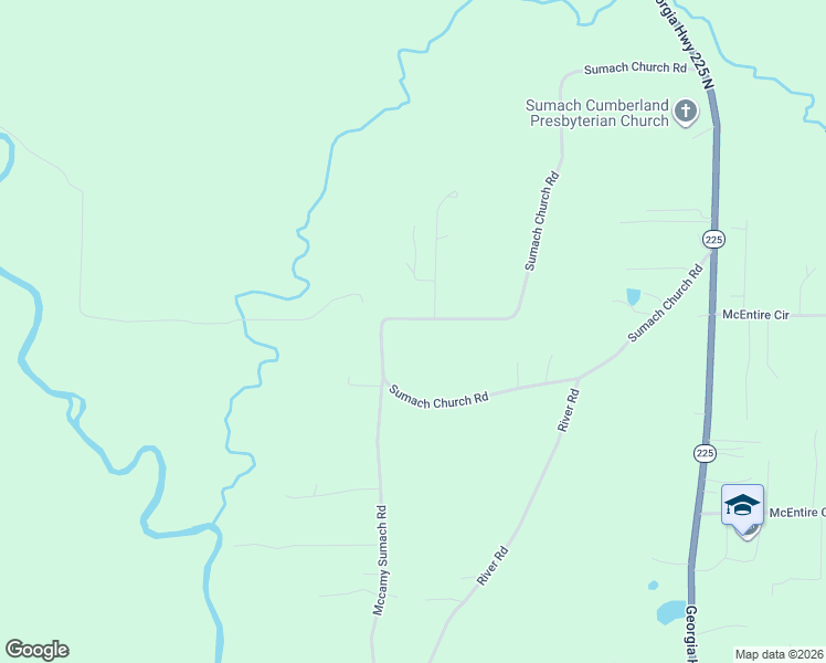 map of restaurants, bars, coffee shops, grocery stores, and more near 935 Sumach Church Road in Chatsworth