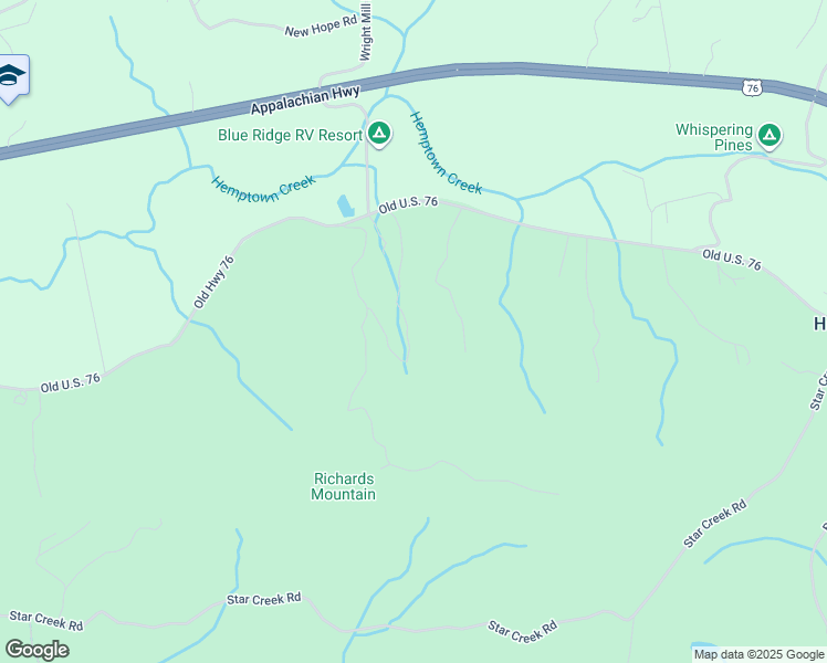 map of restaurants, bars, coffee shops, grocery stores, and more near 525 Hemptown Heights Drive in Morganton
