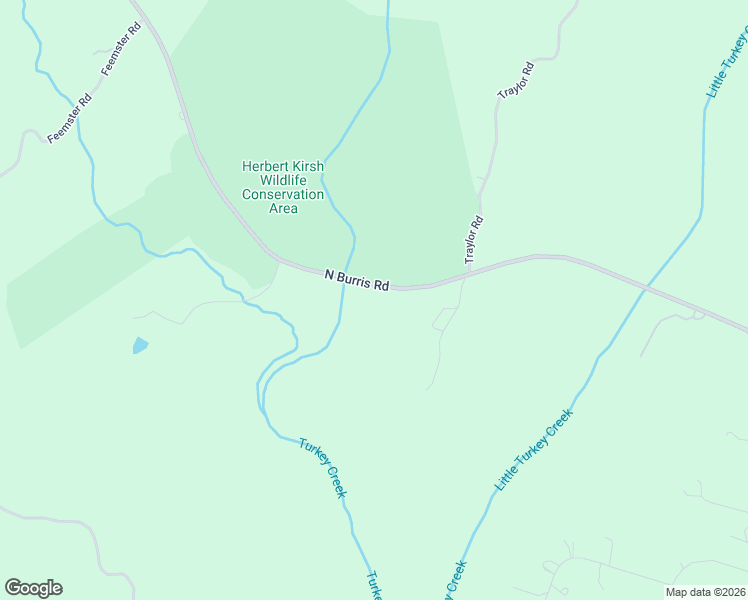 map of restaurants, bars, coffee shops, grocery stores, and more near North Burris Road in Sharon