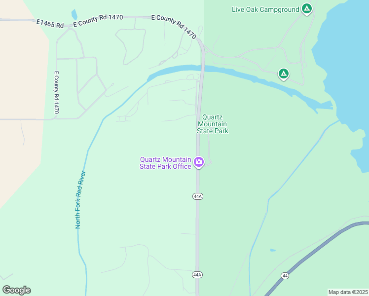 map of restaurants, bars, coffee shops, grocery stores, and more near 14713 Oklahoma 44A in Lone Wolf