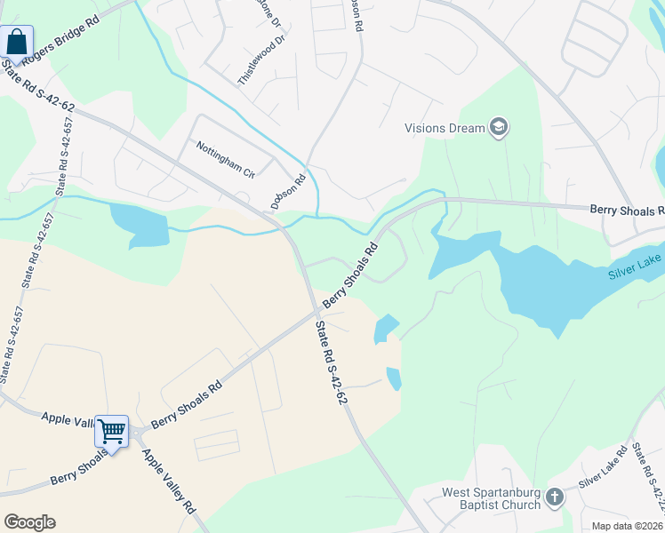 map of restaurants, bars, coffee shops, grocery stores, and more near 160 Rockingham Road in Duncan