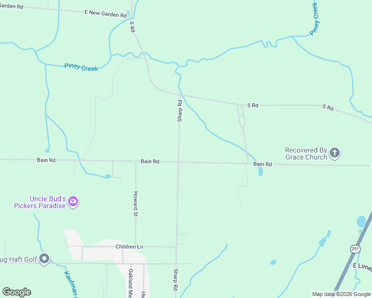 map of restaurants, bars, coffee shops, grocery stores, and more near 26551 Bain Road in Athens