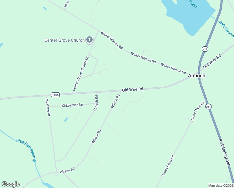 map of restaurants, bars, coffee shops, grocery stores, and more near 803 Old Wire Road in Red Springs