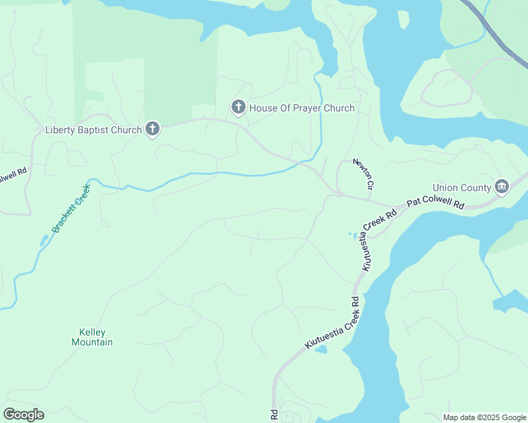 map of restaurants, bars, coffee shops, grocery stores, and more near Eastridge Court in Union County