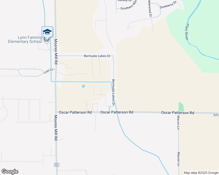 map of restaurants, bars, coffee shops, grocery stores, and more near 247 Bermuda Lakes Drive in Meridianville