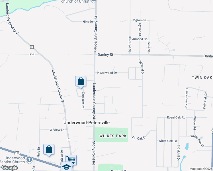 map of restaurants, bars, coffee shops, grocery stores, and more near 111 Parker Drive in Florence