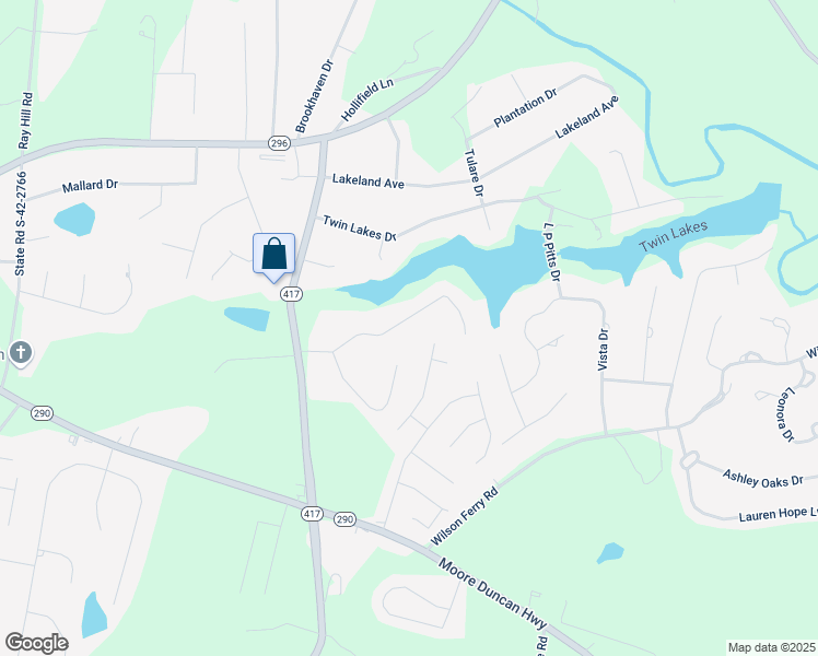 map of restaurants, bars, coffee shops, grocery stores, and more near 138 Morning Lake Drive in Moore