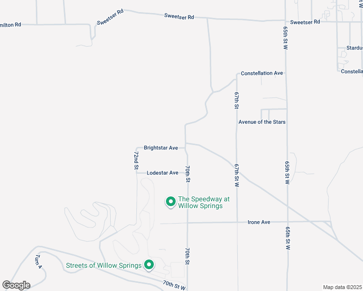 map of restaurants, bars, coffee shops, grocery stores, and more near 70th Street in Rosamond