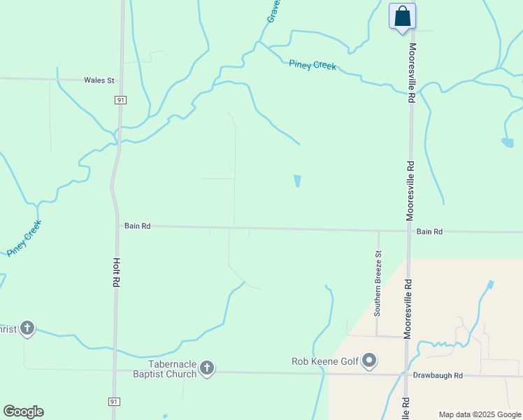 map of restaurants, bars, coffee shops, grocery stores, and more near 24493 Bain Road in Athens
