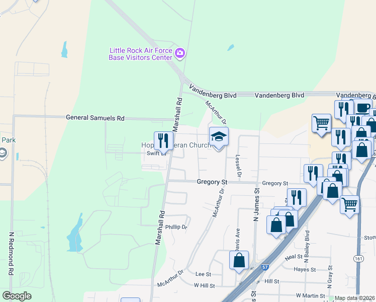map of restaurants, bars, coffee shops, grocery stores, and more near 15 Phyllis Ct in Jacksonville