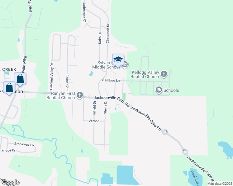 map of restaurants, bars, coffee shops, grocery stores, and more near 3 Teakwood Drive in North Little Rock