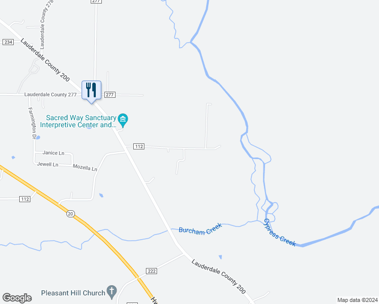 map of restaurants, bars, coffee shops, grocery stores, and more near 3064 County Road 112 in Florence