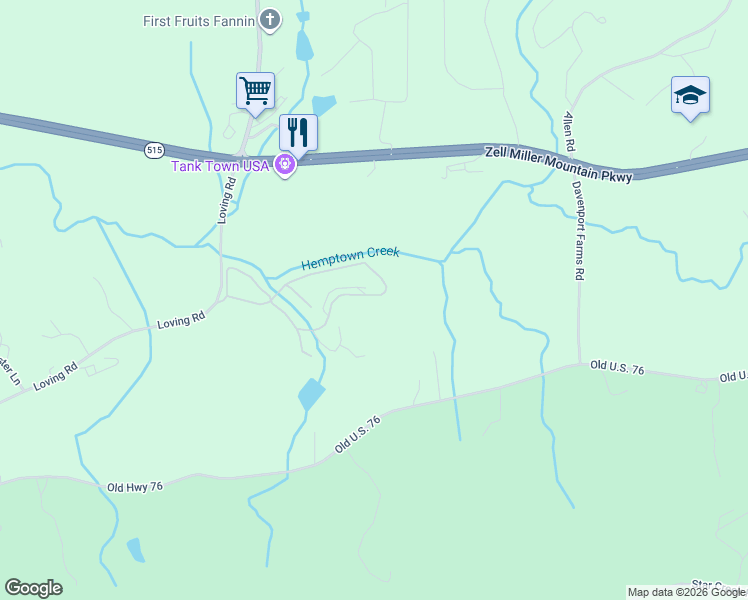 map of restaurants, bars, coffee shops, grocery stores, and more near in Morganton