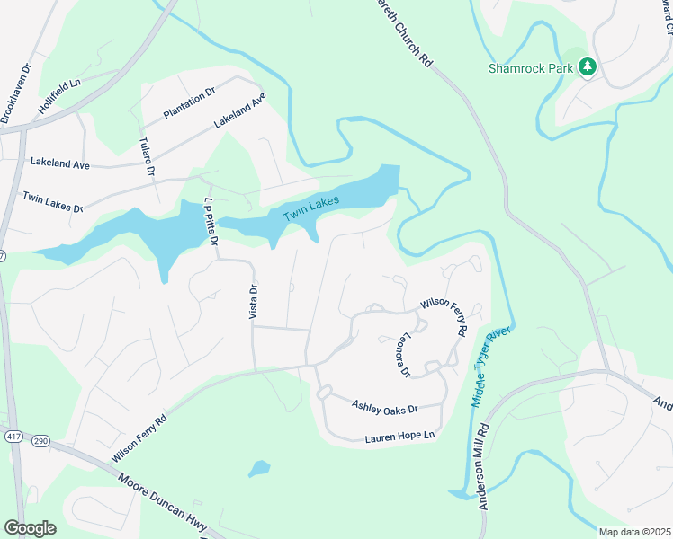 map of restaurants, bars, coffee shops, grocery stores, and more near 114 Woodranch Lane in Moore