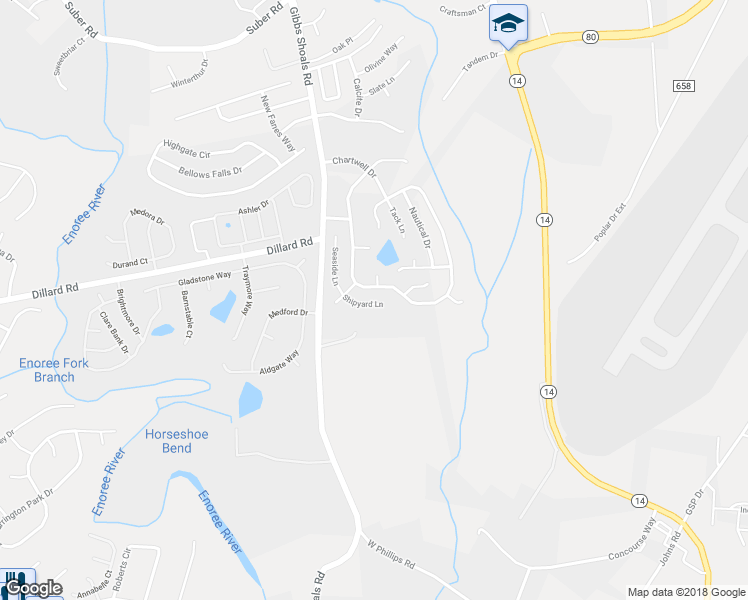 map of restaurants, bars, coffee shops, grocery stores, and more near 211 Shipyard Lane in Greer