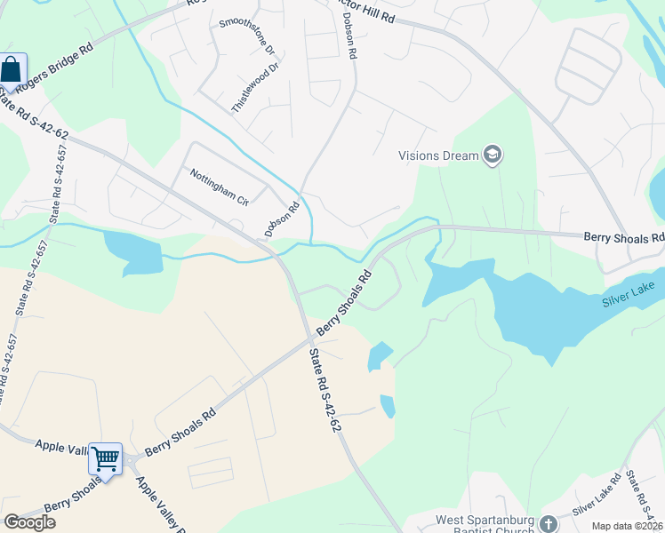 map of restaurants, bars, coffee shops, grocery stores, and more near 160 Rockingham Road in Duncan