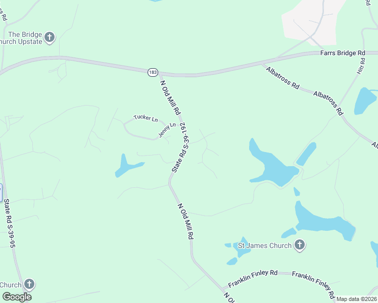 map of restaurants, bars, coffee shops, grocery stores, and more near 858 North Old Mill Road in Easley