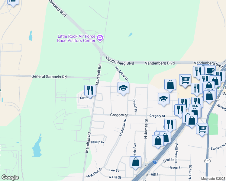 map of restaurants, bars, coffee shops, grocery stores, and more near 1310 Smithwick Drive in Jacksonville