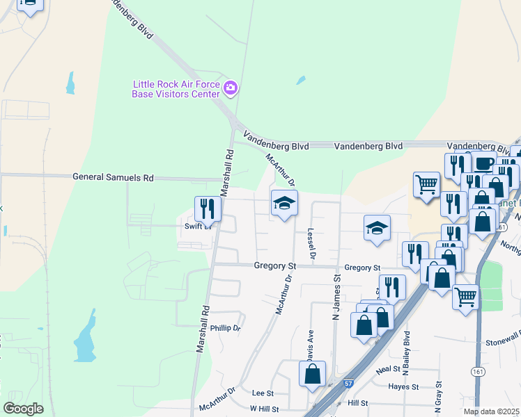 map of restaurants, bars, coffee shops, grocery stores, and more near 1310 Smithwick Drive in Jacksonville