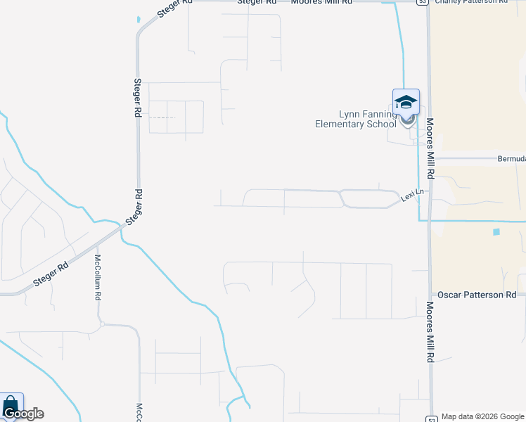 map of restaurants, bars, coffee shops, grocery stores, and more near 166 Lexi Lane in Meridianville