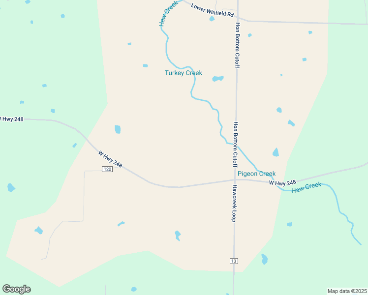 map of restaurants, bars, coffee shops, grocery stores, and more near 6446 State Highway 248 in Waldron