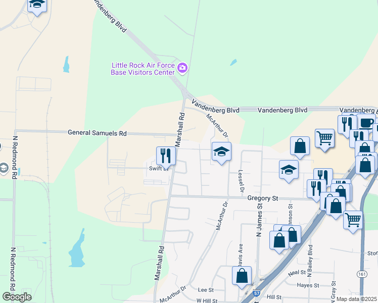map of restaurants, bars, coffee shops, grocery stores, and more near 1401 Smithwick Drive in Jacksonville
