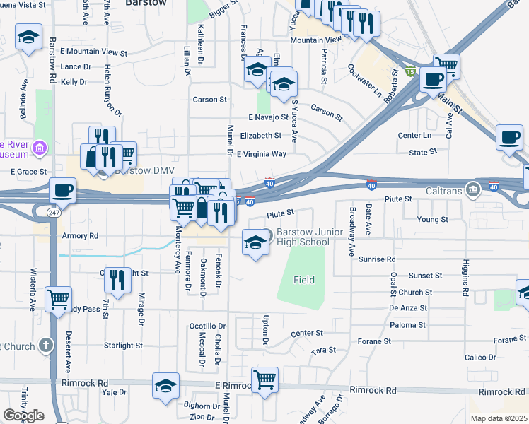 1201 Piute Street, Barstow CA Walk Score