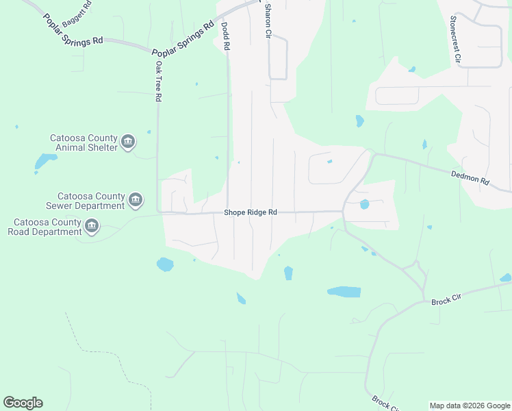 map of restaurants, bars, coffee shops, grocery stores, and more near 35 Wood Meadow Trail in Ringgold