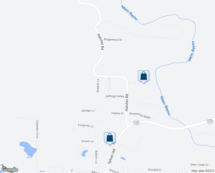 map of restaurants, bars, coffee shops, grocery stores, and more near 1804 Bobbitt Lane in North Little Rock