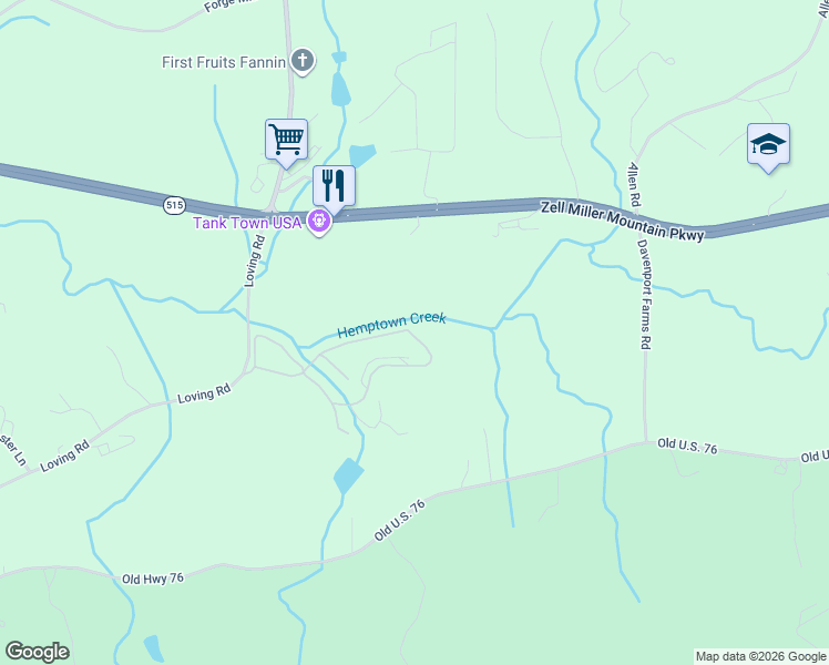 map of restaurants, bars, coffee shops, grocery stores, and more near in Morganton