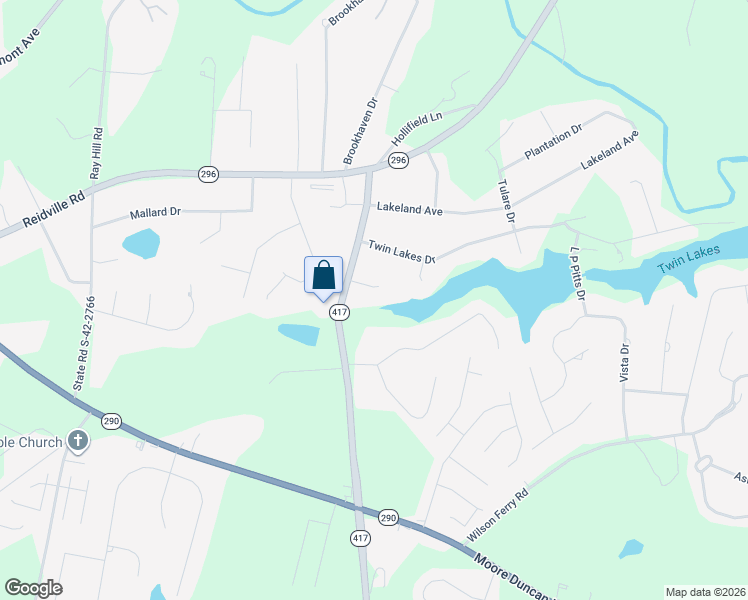 map of restaurants, bars, coffee shops, grocery stores, and more near 102 Memory Lane in Moore