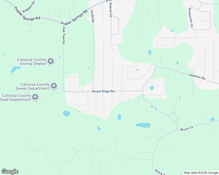 map of restaurants, bars, coffee shops, grocery stores, and more near 35 Wood Meadow Trail in Ringgold