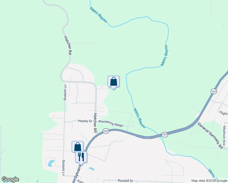 map of restaurants, bars, coffee shops, grocery stores, and more near 1824 Hatcher Rd in Sherwood