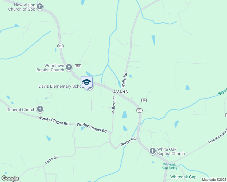 map of restaurants, bars, coffee shops, grocery stores, and more near 5491 Georgia 301 in Trenton