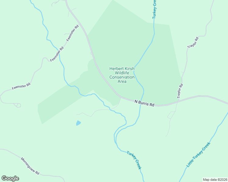 map of restaurants, bars, coffee shops, grocery stores, and more near North Burris Road in Sharon