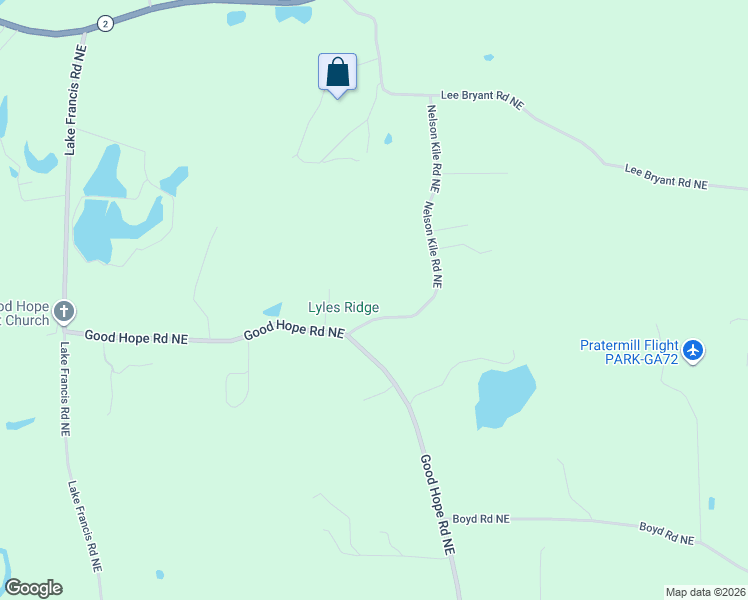 map of restaurants, bars, coffee shops, grocery stores, and more near 751 Nelson Kile Road Northeast in Dalton