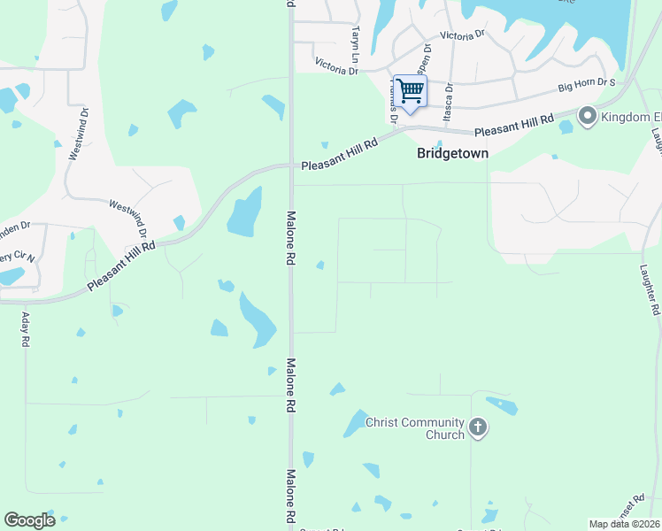 map of restaurants, bars, coffee shops, grocery stores, and more near 1760 Malone Road in DeSoto County