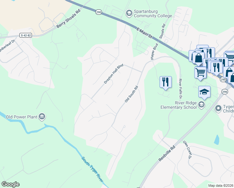 map of restaurants, bars, coffee shops, grocery stores, and more near 652 Mount Vernon Lane in Duncan