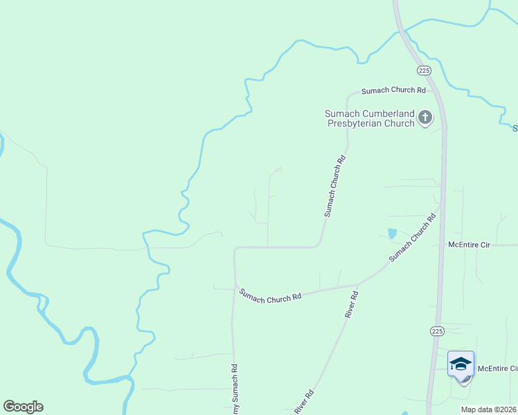 map of restaurants, bars, coffee shops, grocery stores, and more near 1110 Sumach Church Road in Chatsworth