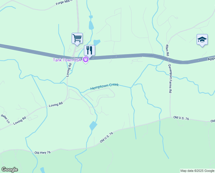 map of restaurants, bars, coffee shops, grocery stores, and more near in Morganton