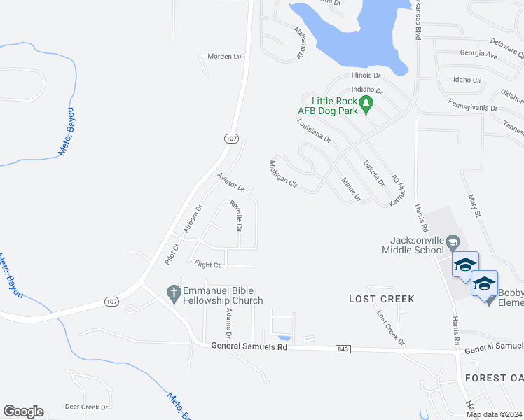 map of restaurants, bars, coffee shops, grocery stores, and more near 5500 Aviator Drive in Jacksonville