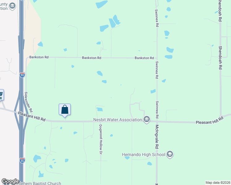 map of restaurants, bars, coffee shops, grocery stores, and more near 798 Pleasant Hill Road in DeSoto County