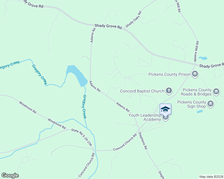 map of restaurants, bars, coffee shops, grocery stores, and more near 128 Kilt Lane in Pickens