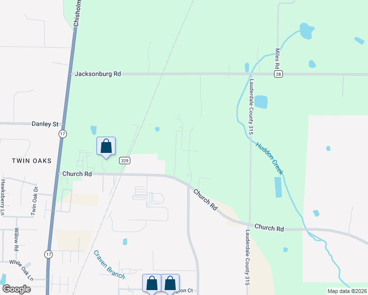 map of restaurants, bars, coffee shops, grocery stores, and more near Old Orchard Road in Florence