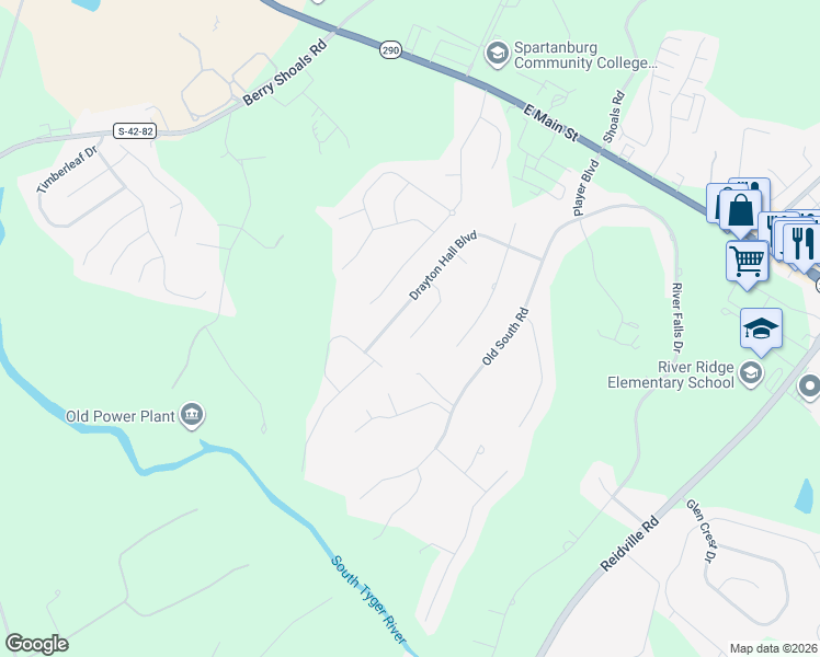 map of restaurants, bars, coffee shops, grocery stores, and more near 773 Charleston Place in Duncan